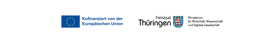 Logo Gefördert und kofinanziert durch die Europäische Union und dem Freistaat Thüringen